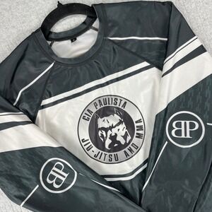 Break Point Rash Guard Men S Black Cia Paulista Jiu-Jitsu MMA Long Sleeve UFC